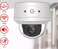 ORTHO-910GC4653-5MP4MM-WF Видеокамера 5MP WIFI поворотная с мотором, автоматический ZOOM 5Х, слот TF Micro-SD карты, с возможностью подключения микрофона и динамика, ИК подсветка до 30 метров. 